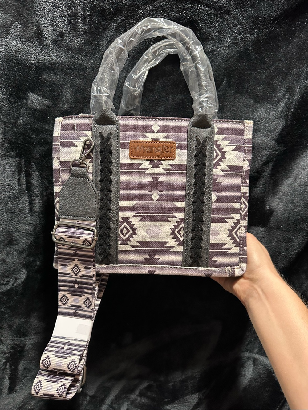 Wrangler Aztec Mini Tote with Detachable Patterned Strap